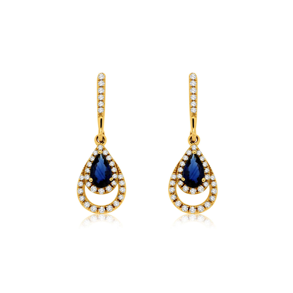 Sapphire & Diamond Earring