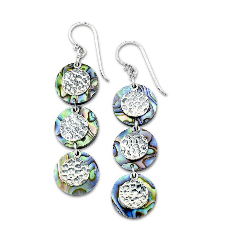 Samuel B. Sterling Silver Abalone Drop Earrings (100575)