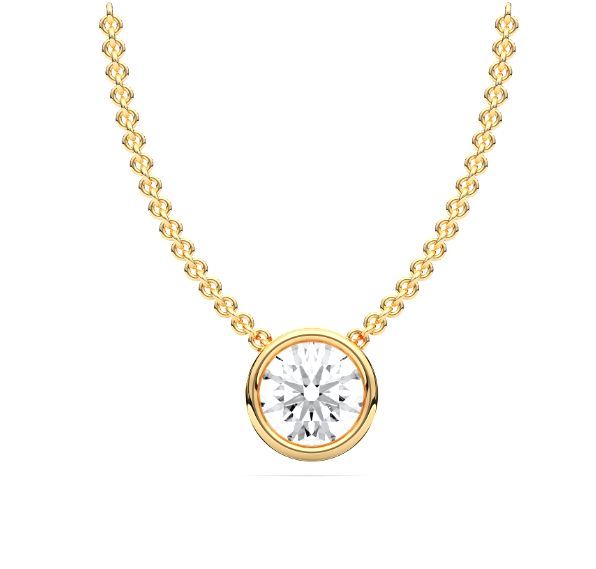 14K Yellow Gold 1.07CTW Lab Grown Diamond Pendant (100634)