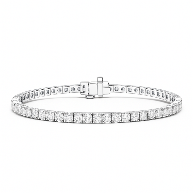 Lab Grown Diamond Tennis Bracelet 3.05CTW 14K White Gold (100635)