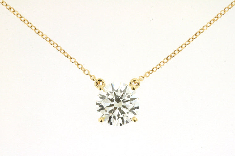 Lab-Grown 14K Yellow Gold Diamond Necklace 2.06CTW (100850)