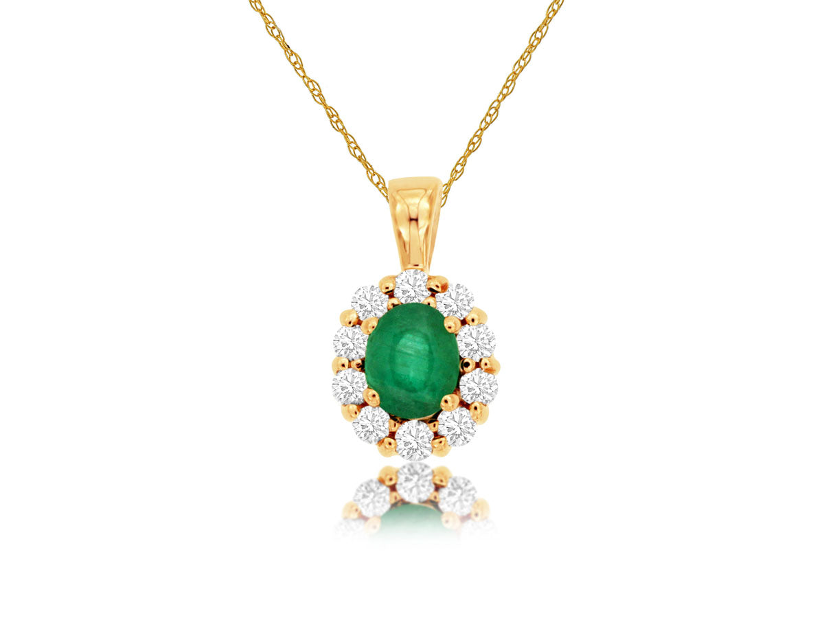 Emerald & Diamond Pendant