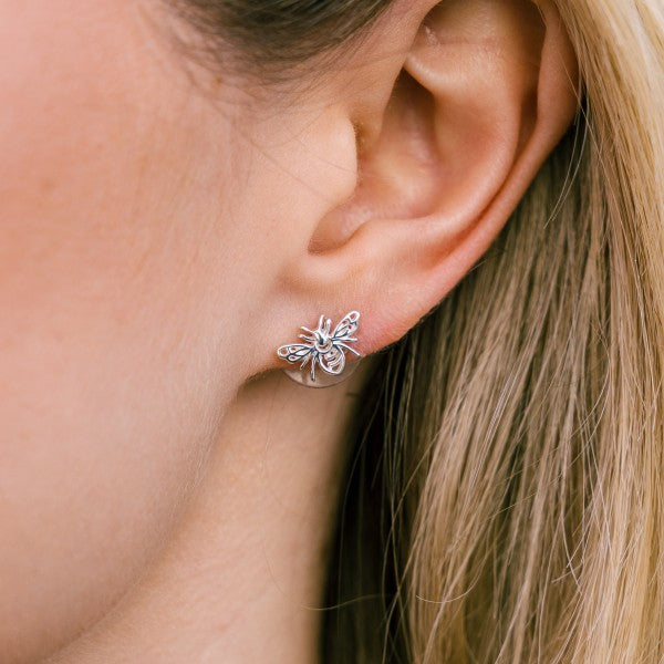 Southern Gates Sterling Silver Bee Stud Earrings (100607)