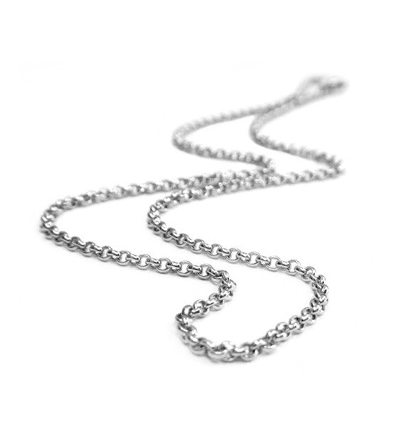 Belle e'toile Sterling Silver Thick Rolo Chain, 20"