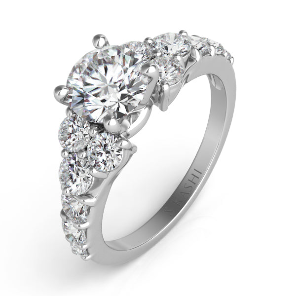 S. Kashi 14K White Gold 1ctw Diamond Engagement Ring Semi-Mount
