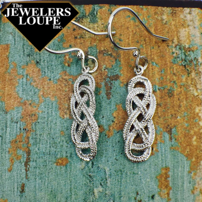 Southern Gates Harbor Series Sterling Silver Nautical Knot Earrings