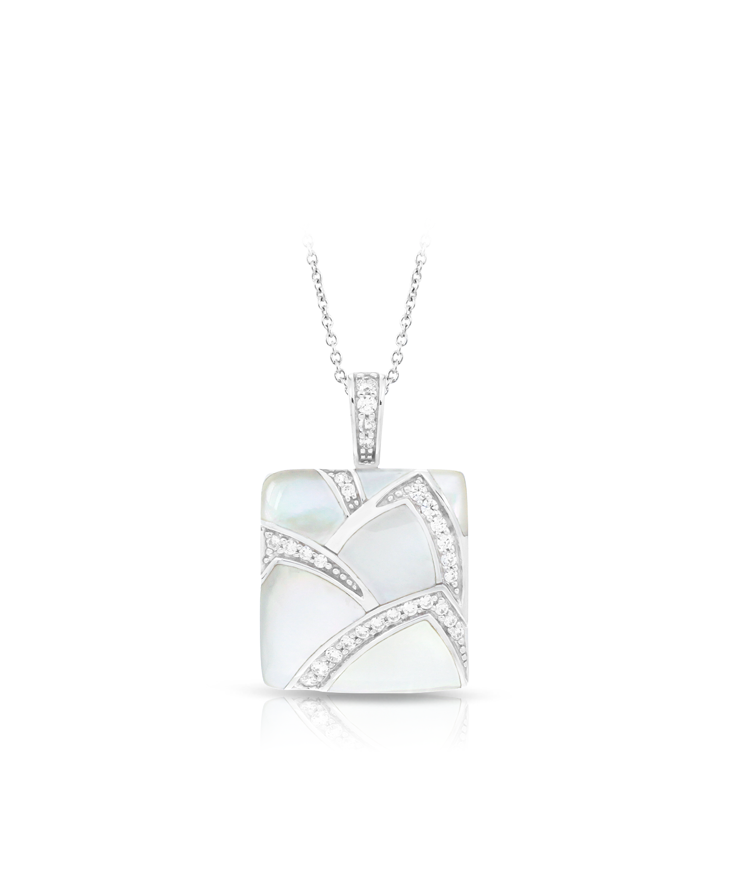 Belle e'toile Sterling Silver Sirena White MOP Pendant