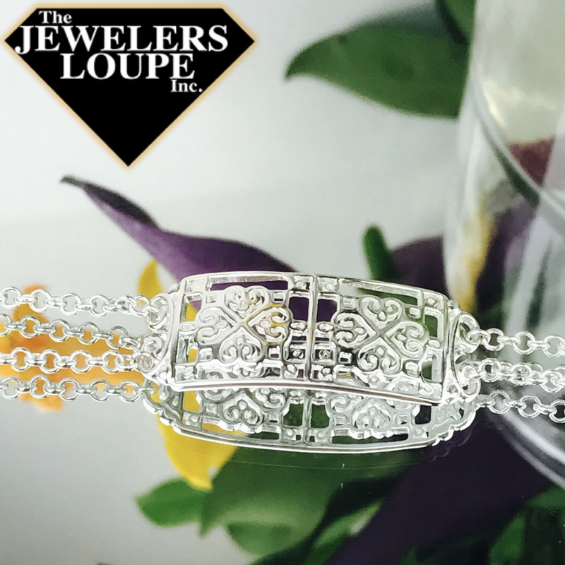 Southern Gates Sterling Silver Terrace Double Chain Bracelet