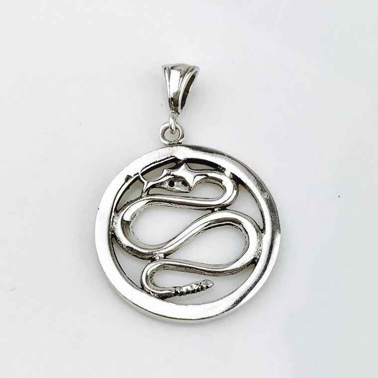 Sterling Silver Charleston Gates Philip Simmons Snake Pendant (90877)