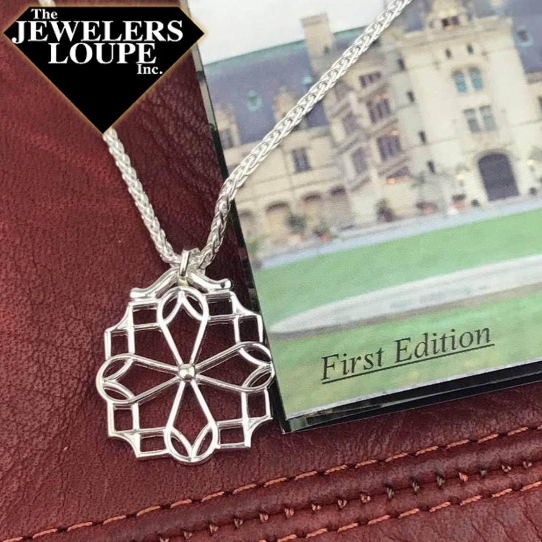 Southern Gates Biltmore Collection Sterling Silver Crossings Pendant and Chain