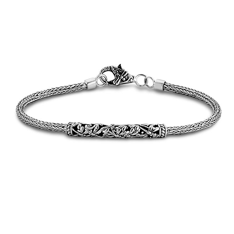 Samuel B. Sterling Silver Dragonfly Tulang Naga Bracelet, 7