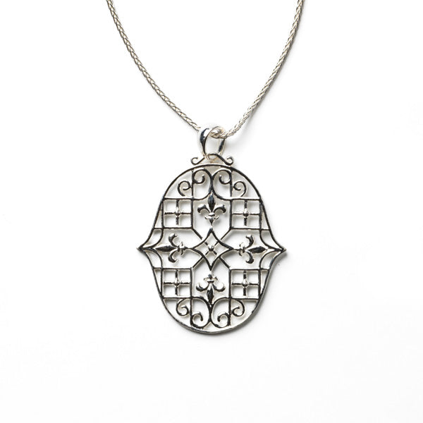 Southern Gates Biltmore Collection Sterling Silver Fleur-de-Lis Pendant (91504)