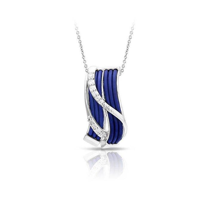 Belle e'toile Sterling Silver Venti Blue Pendant