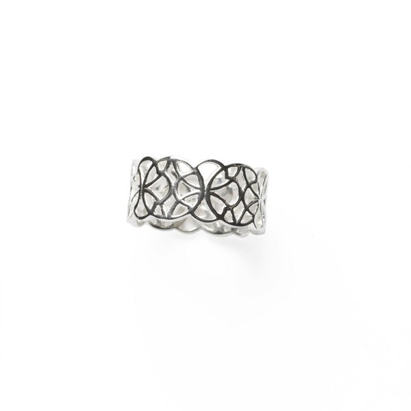 Southern Gates Sterling Silver Biltmore Collection Oaken Ring, Size 8 (92047)