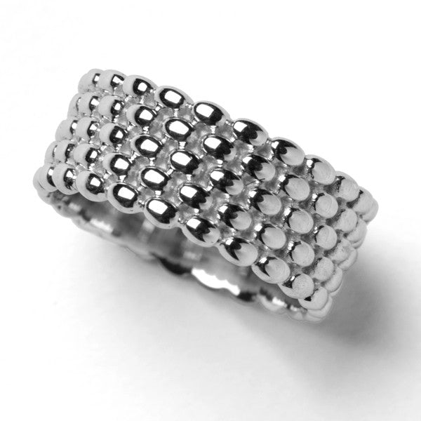Southern Gates 5-Stack Rice Bead Ring, Size 9 (98753)