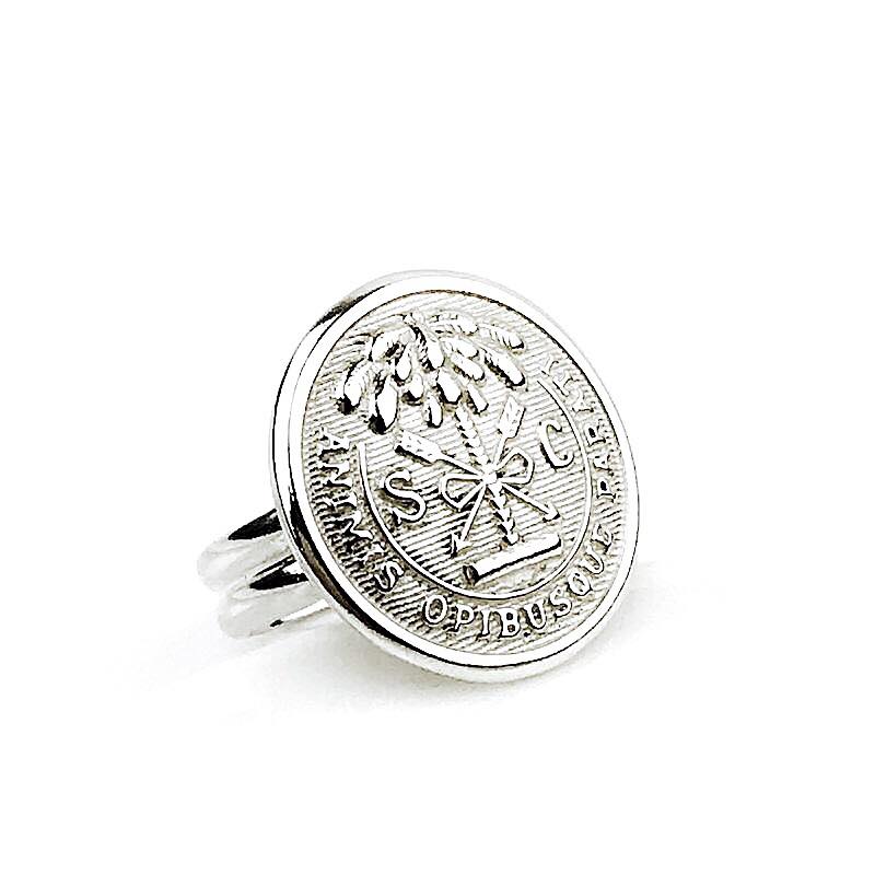 Citadel Sterling Silver Adjustable Ring, Large