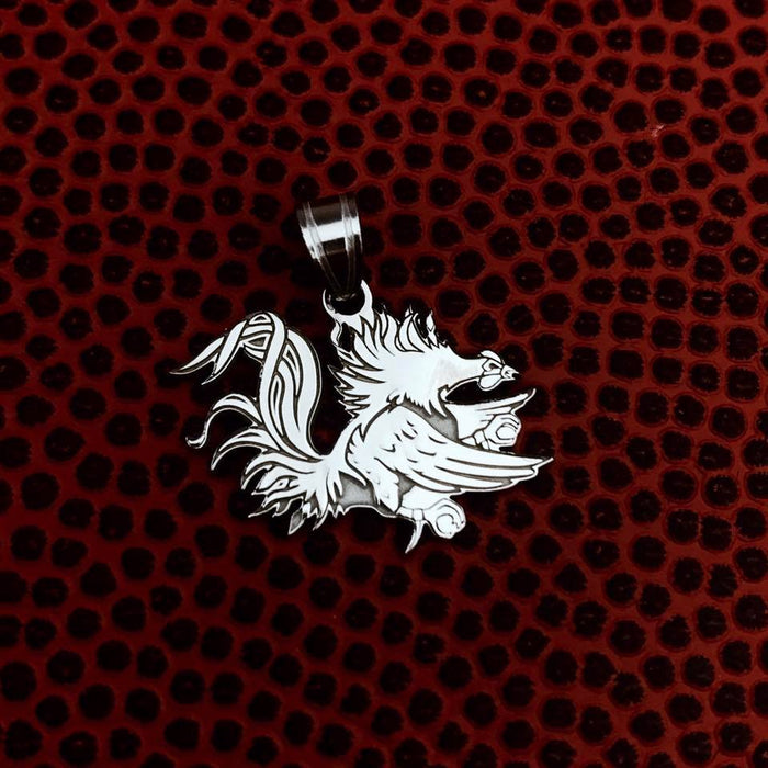 Sterling Silver LogoArt Officially Licensed University Of South Carolina Small Pendant