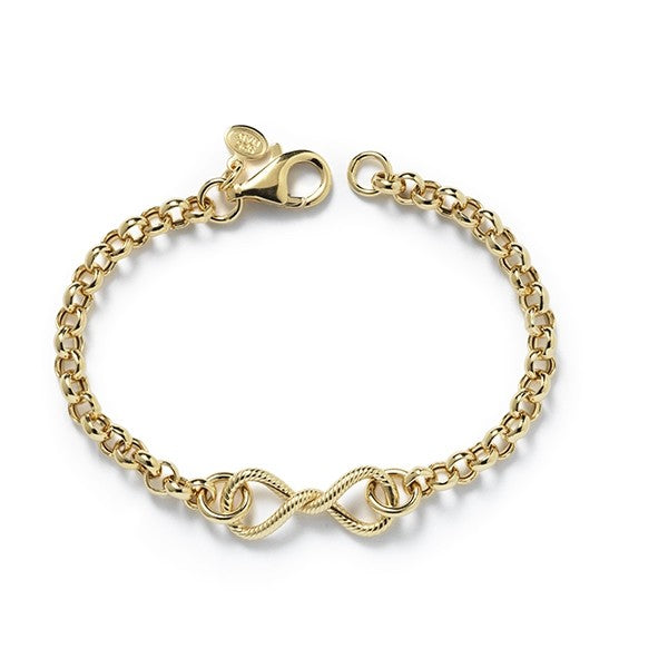Southern Gates Infinity Gold Plated Bracelet 7.5