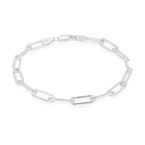 Southern Gates Sterling Silver 10mm Paperclip Bracelet, 7