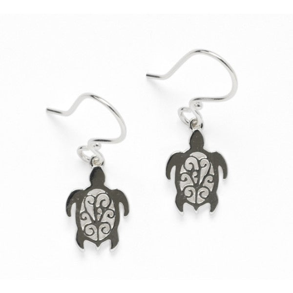 Southern Gates Harbor Series Sterling Silver Sea Turtle Earrings (91885)