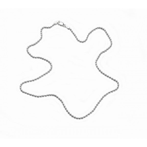Southern Gates Sterling Silver 1.5mm Rice Bead Chain