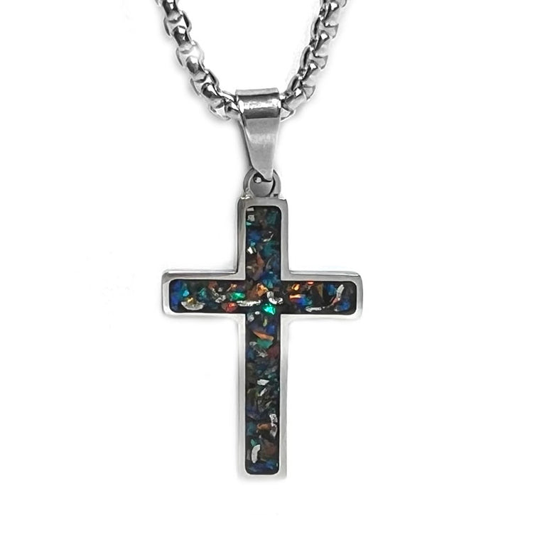 Nebula Cross Stainless Steel 24 Inch Chain (100458)