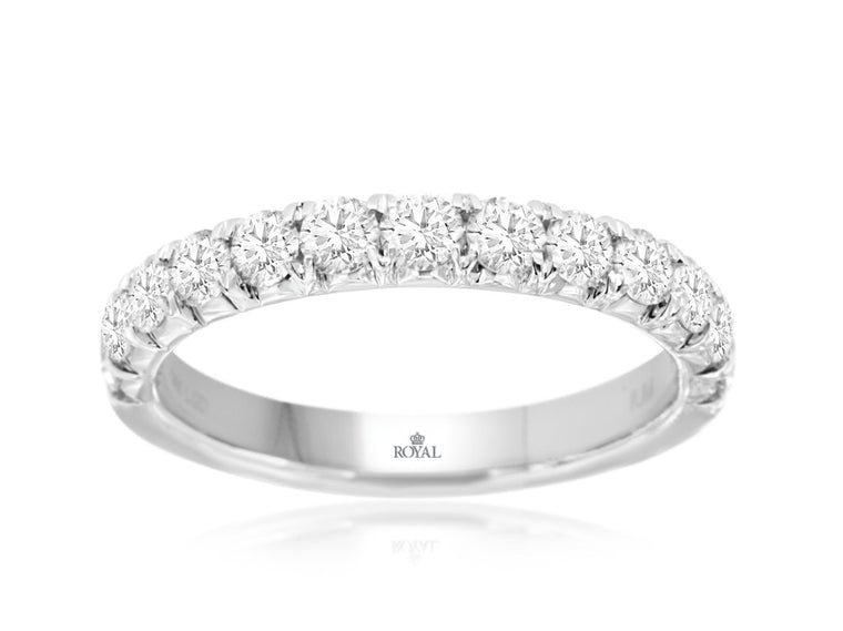 Lab-Grown White Gold Diamond Band 1CTW (100858)