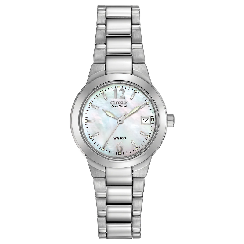 Citizen Ladies Chandler Mother-of-Pearl Dial Eco Drive Watch. EW1670-59D
