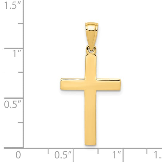 14K Yellow Gold Cross Pendant 