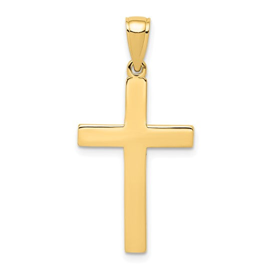 14K Yellow Gold Cross Pendant 