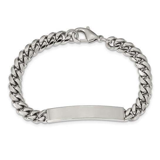 Stainless Steel Polished ID Bracelet 8.25