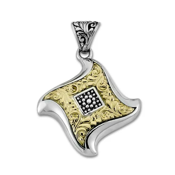 Samuel B. Sterling Silver / 18K BLADE PENDANT (101209)