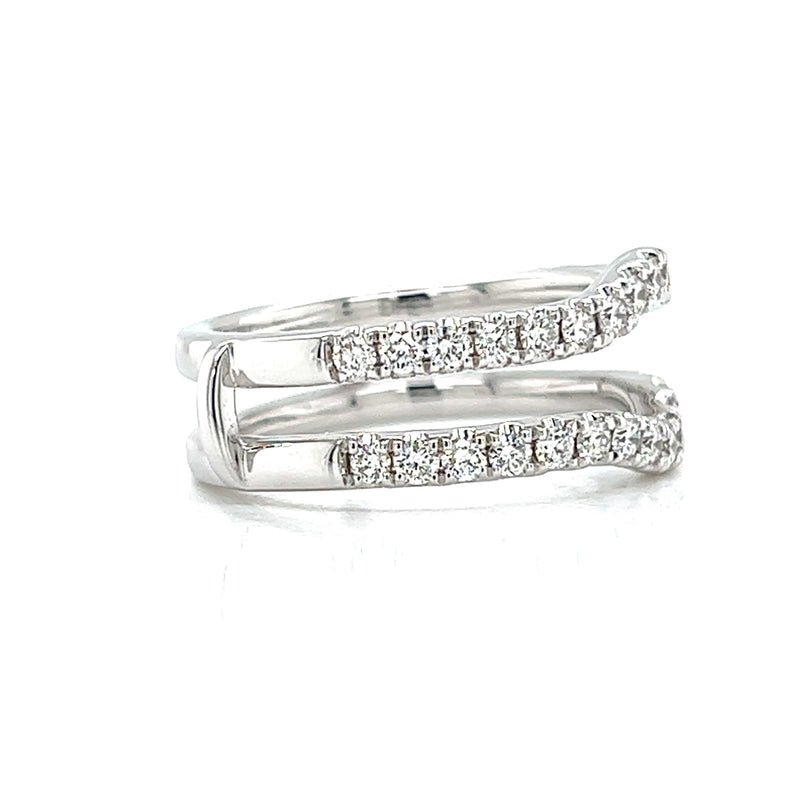  Diamond Ring Jacket 0.80 CTW 14K White Gold 