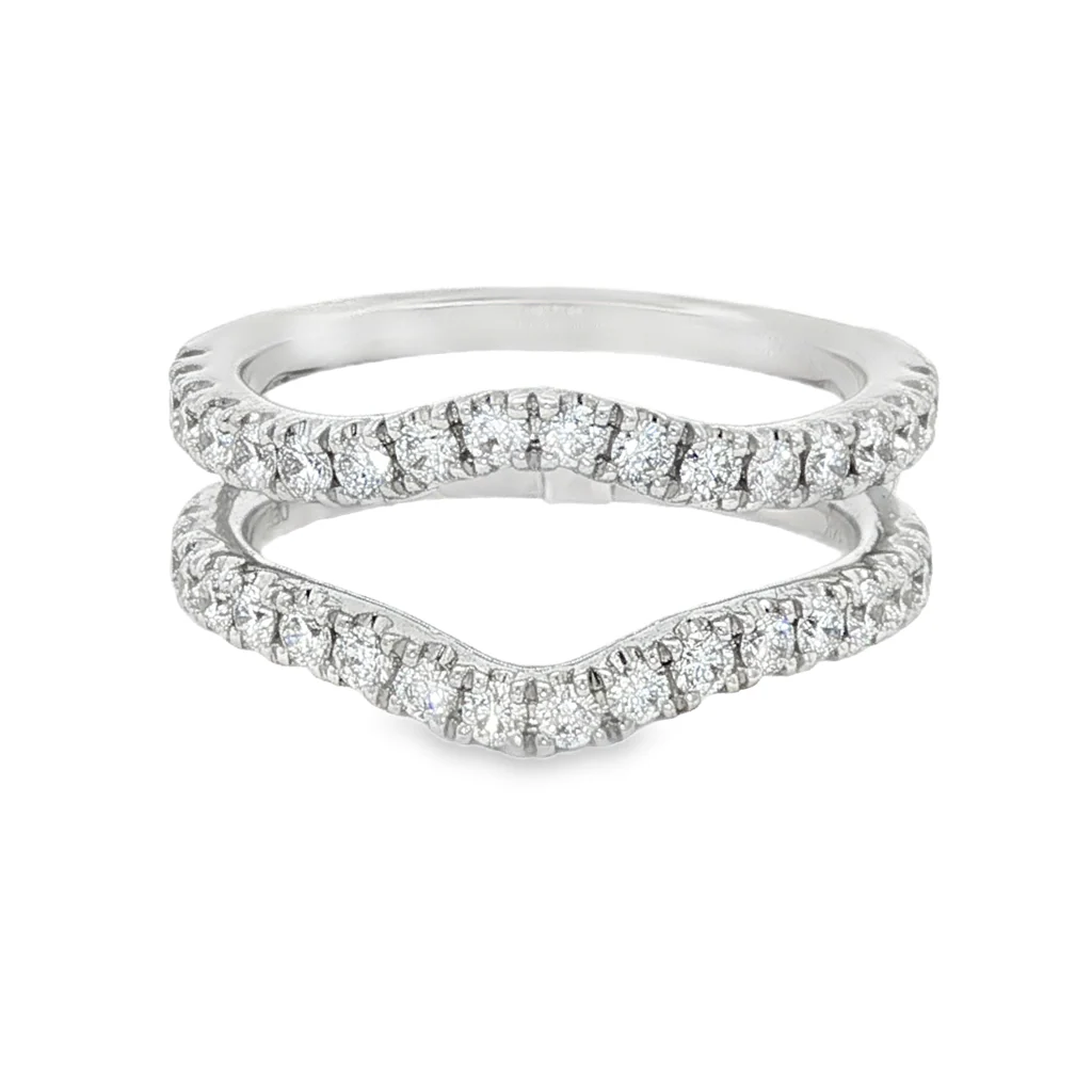  Diamond Ring Jacket 0.80 CTW 14K White Gold 
