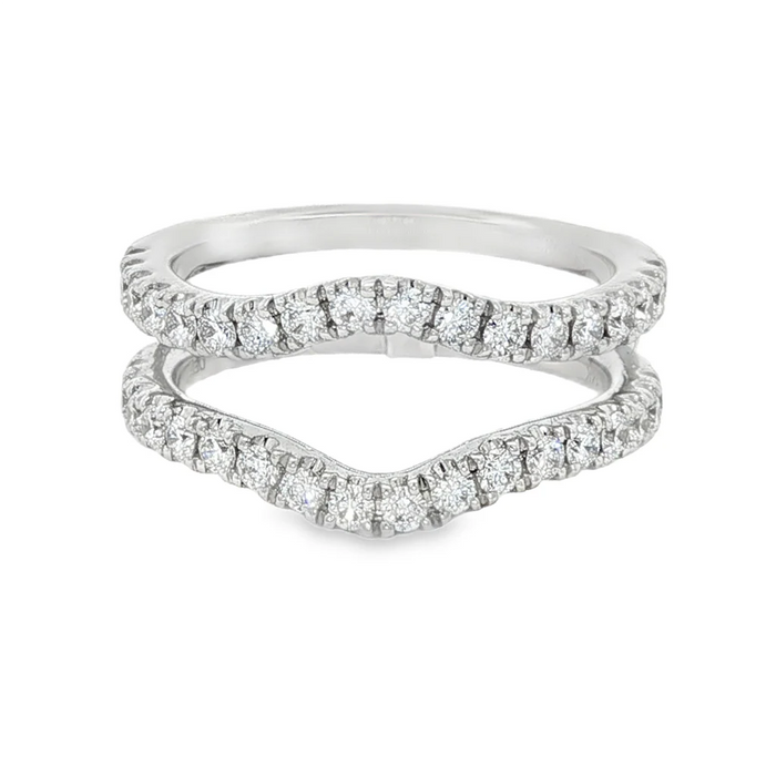  Diamond Ring Jacket 0.80 CTW 14K White Gold 