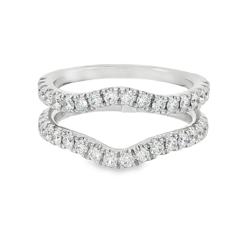  Diamond Ring Jacket 0.80 CTW 14K White Gold 