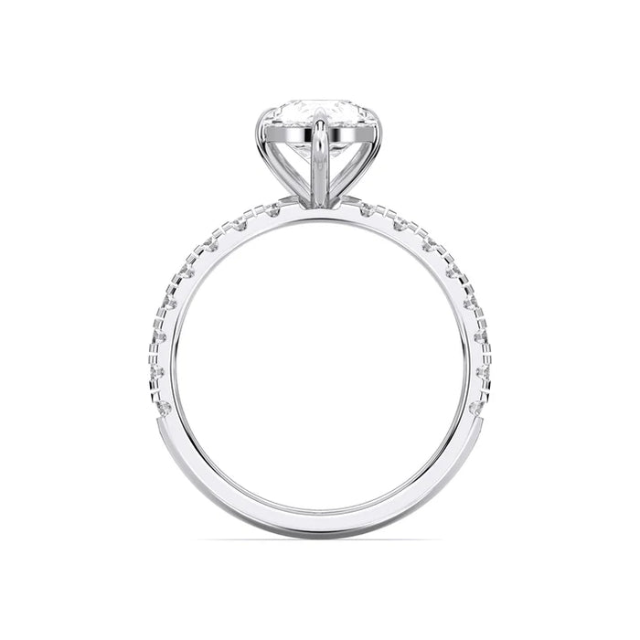 14K White Gold Pear Cut 2.03ct Diamond Engagement Ring