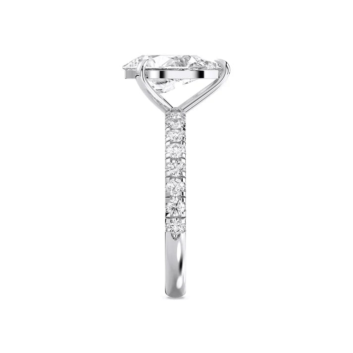14K White Gold Pear Cut 2.03ct Diamond Engagement Ring