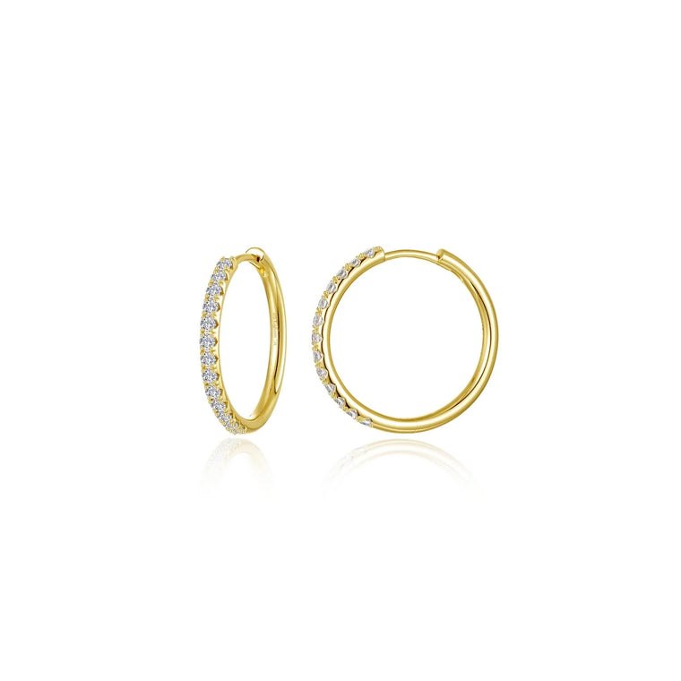 Lafonn Medium Alina Round Hoop Earrings (101771)