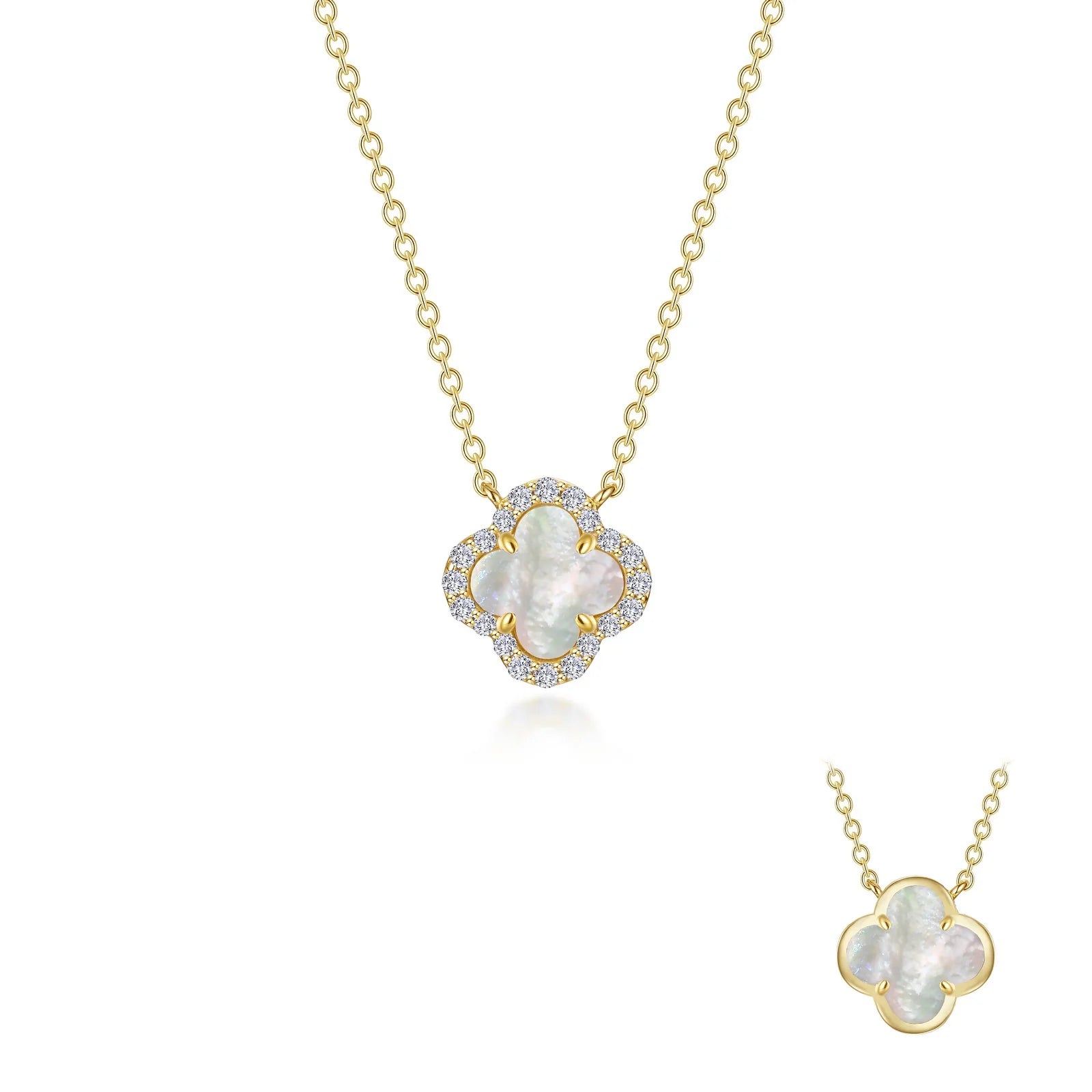 Lafonn Cultured Freshwater Mother-of-Pearl Good-Luck Necklace (101775)