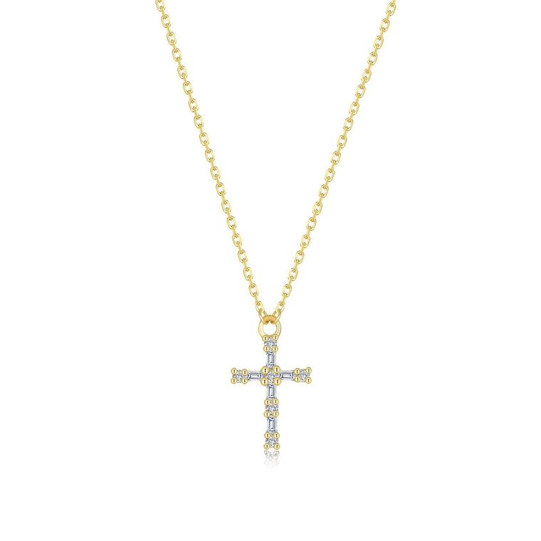Lafonn Eden Baguette Cross Necklace (101777)
