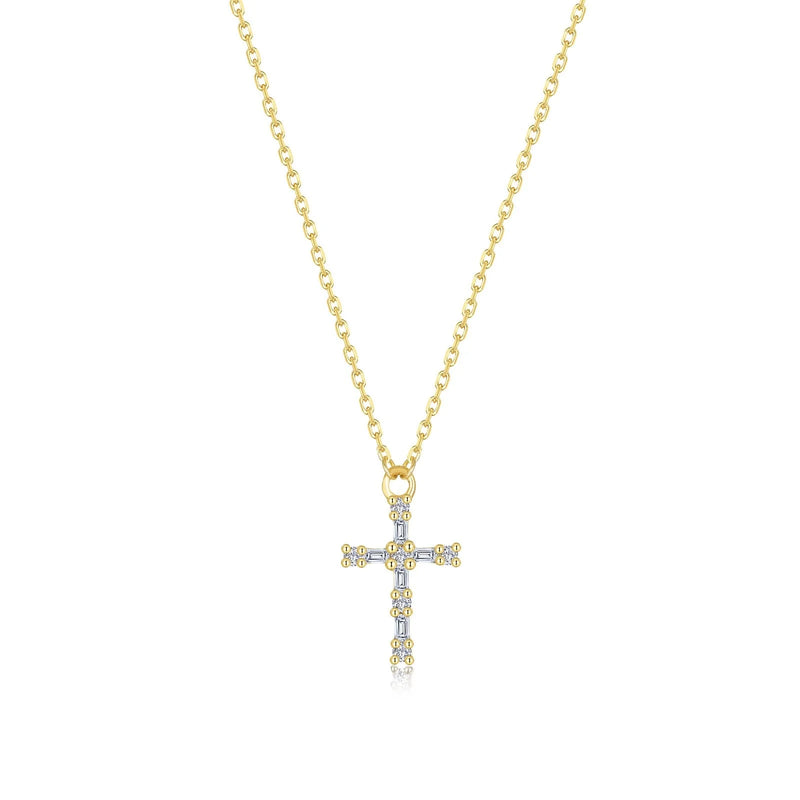 Lafonn Eden Baguette Cross Necklace (101777)