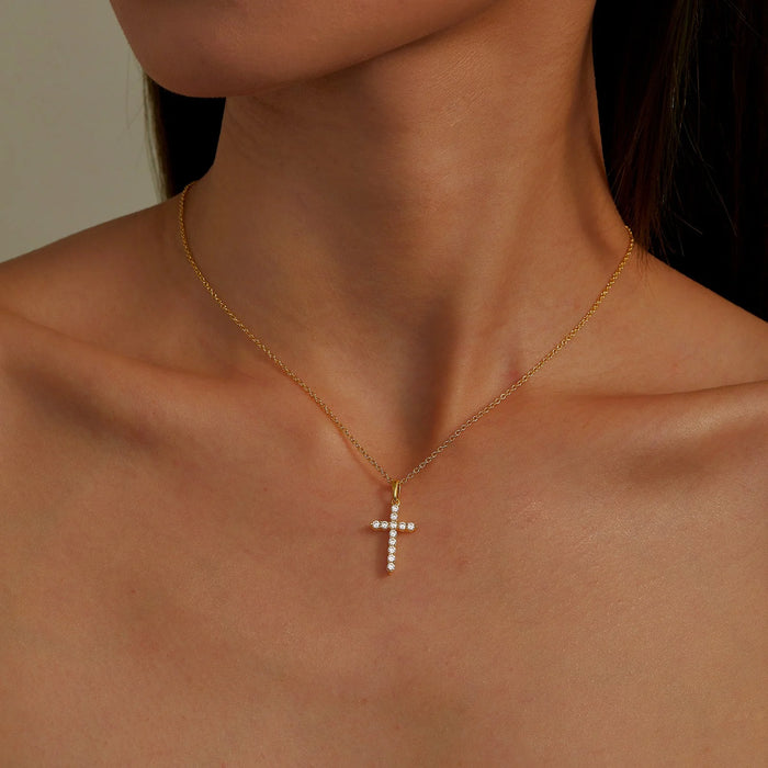 LaFonn 0.36 CTW Cross Pendant Necklace (101779)