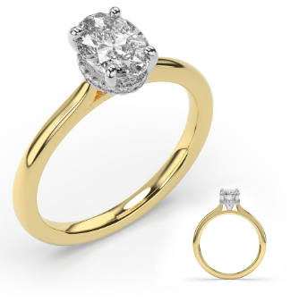 S. KASHI 14K Yellow Gold 0.10 ctw. Engagement Ring Semi-Mount (101789)