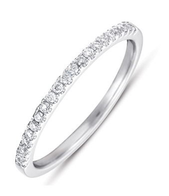 S. KASHI 14K White Gold & Diamond Band .14CTW (101803)