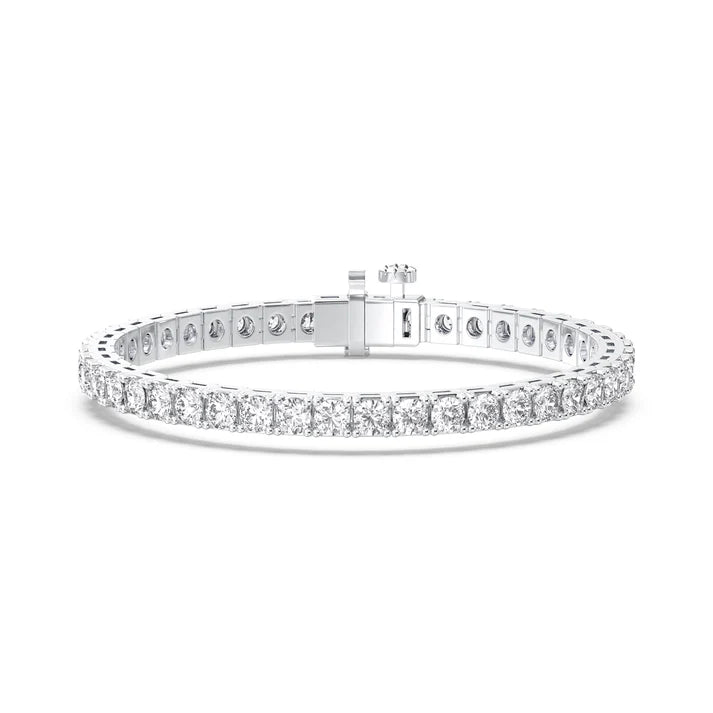 5.03ctw Lab-Grown Diamond Tennis Bracelet | 14K Gold 4-Prong  (101647)