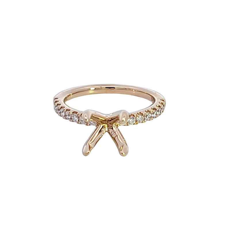 Diamonds Forever 14K Yellow Gold Diamond Semi Mount Engagement Ring (101966)