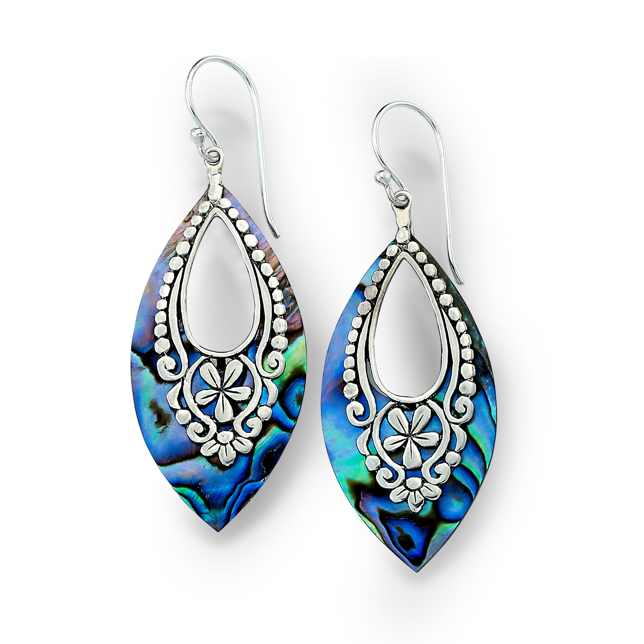  MARQUISE ABALONE EARRING 