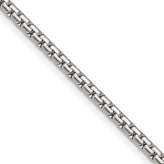 Chisel Stainless Steel Polished 3mm 20 inch Flat Box Chain (99566)