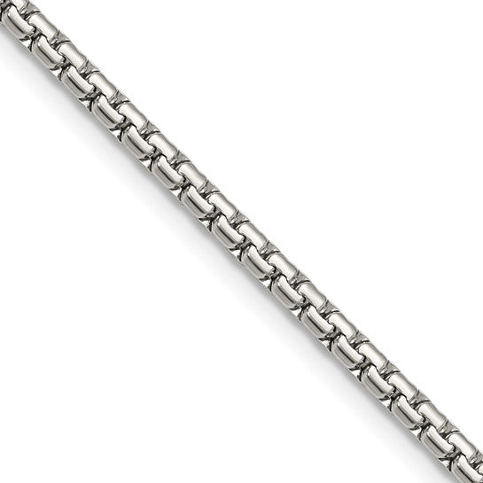 Chisel Stainless Steel Polished 3mm 20 inch Flat Box Chain